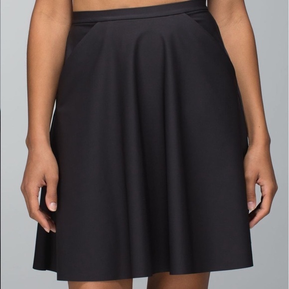 Lululemon Good to Go blockade black zip back skirt ?size - Picture 2 of 11